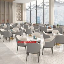 Modern New Chinese sales office in talks for table and chairs guests receive sofa chairs Hotel clubhouse Rest area Signing table and chairs