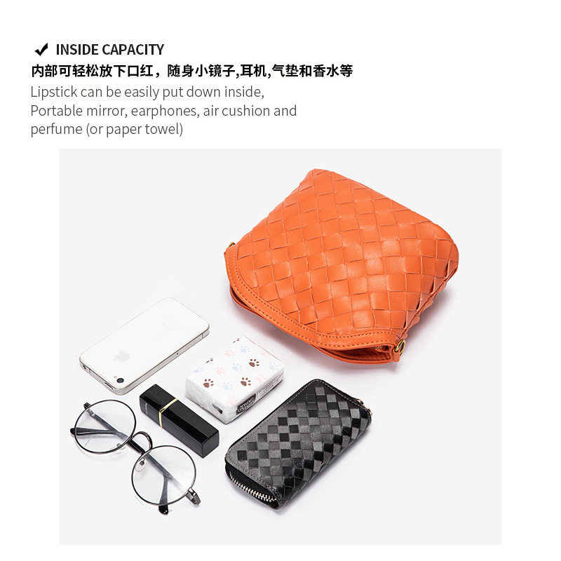 包包女2026新款韩版潮流编织包迷你链条女包女士磁扣单肩包斜跨包,淘宝优惠券,粉丝福利购,淘宝优惠卷