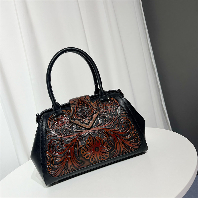 复购花纹手提包新款时尚欧美擦色图腾系列压花单肩包擦色工艺女包,淘宝优惠券,粉丝福利购,淘宝优惠卷