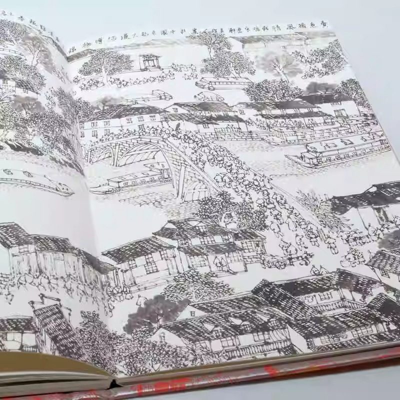 运河风情走运系列布面手札笔记本A5手账本线装装订180平摊日程计划本吴理人杭州特色伴手礼,淘宝优惠券,粉丝福利购,淘宝优惠卷