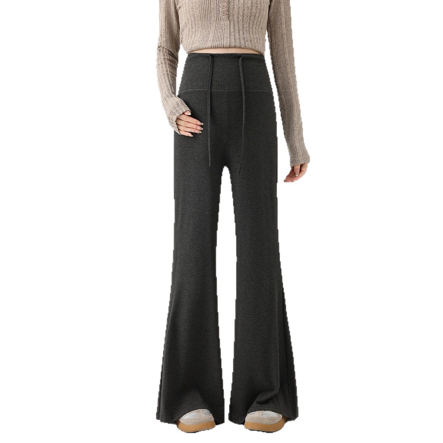 婧麒孕妇裤秋冬外穿加绒加厚微喇叭裤长裤2025新款糯米裤子孕妇装,淘宝优惠券,粉丝福利购,淘宝优惠卷