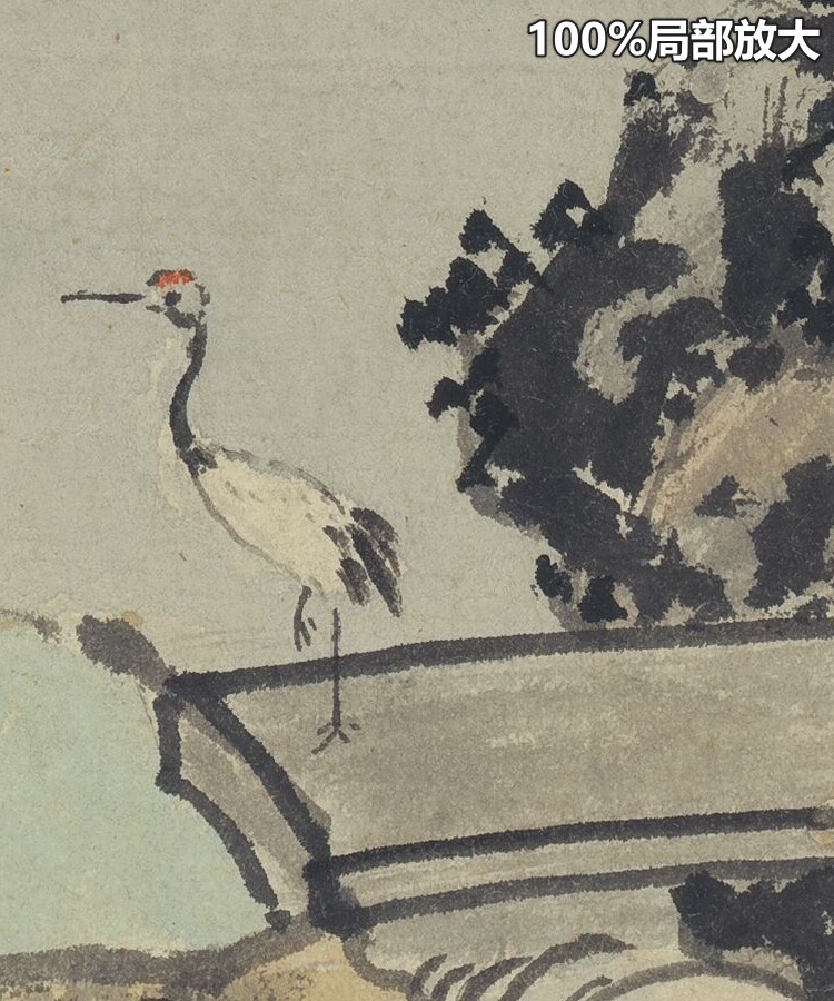 沈周有竹庄中秋赏月图明朝古代书法绘画装饰打印高清电子图片素材