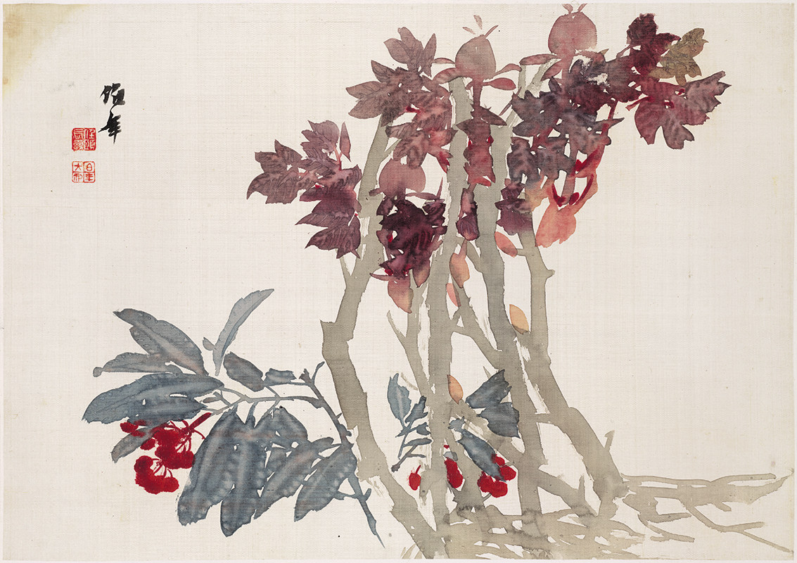 任伯年花卉绘画图册页12副清朝传统装饰打印高清电子版大图片素材