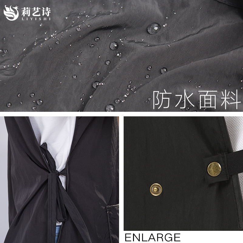 高档理发店发廊专用美发烫染工作服花店宠物店防水助理中工服定制-图2