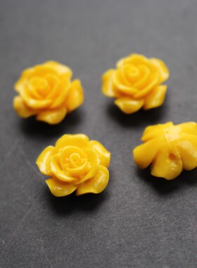 15mm合成珊瑚茶花散珠