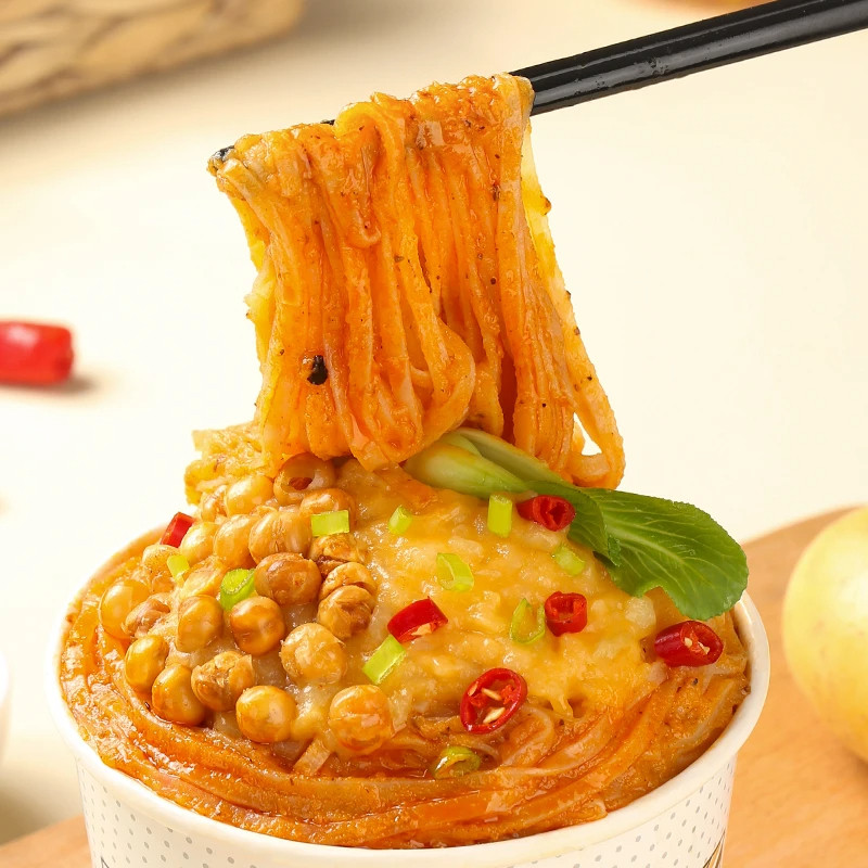 妙丫头土豆泥泥面土豆泥拌面土豆泥火鸡面黏糊糊方便速食冲泡桶装