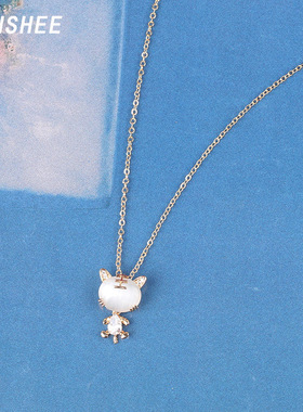 猫眼石小老虎毛衣链女轻奢小众设计高级感新款虎年本命年精致项链