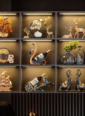 客厅酒柜摆件装饰品高级感