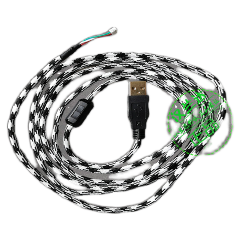 原厂罗技鼠标线适用G102 G PRORGB有线版送脚贴另有G5 G500S伞绳-图3