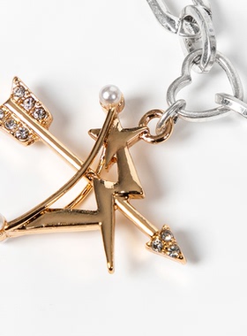 VSCH情人节星球爱心弓箭手链情侣