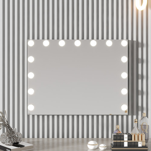 可定制挂墙led化妆镜壁挂带灯炮梳妆镜专业美妆美业美容院专用 - 图2