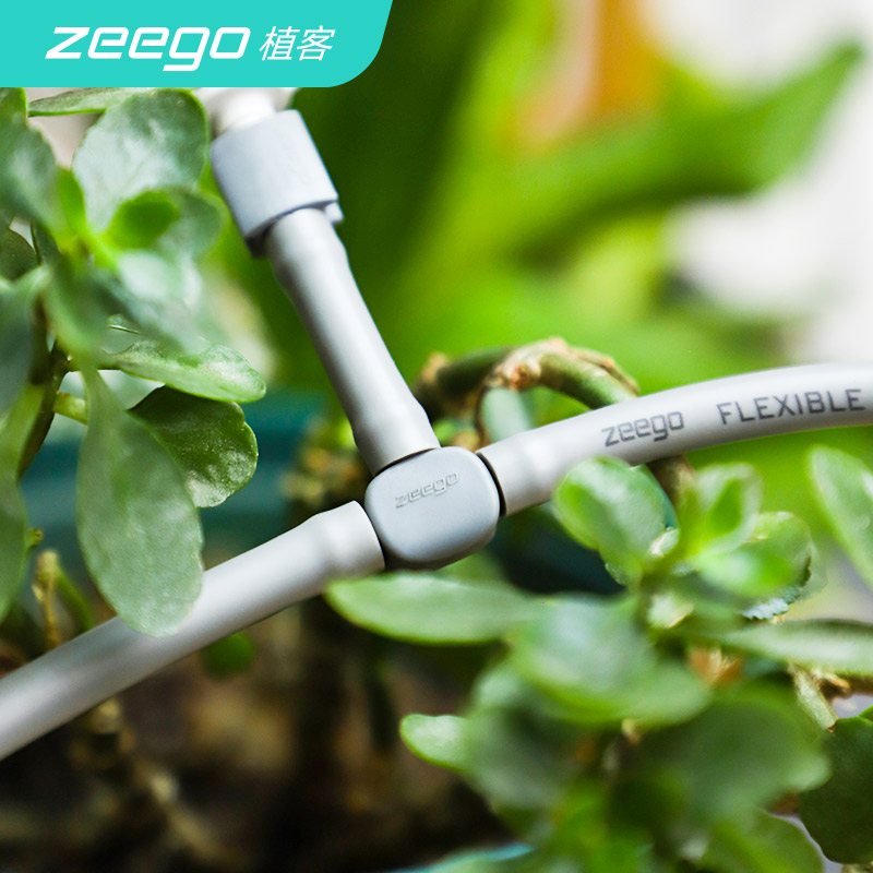 植客zeego 6413内插4分细水管活接小三通接头分水器滴灌设备配件 - 图0