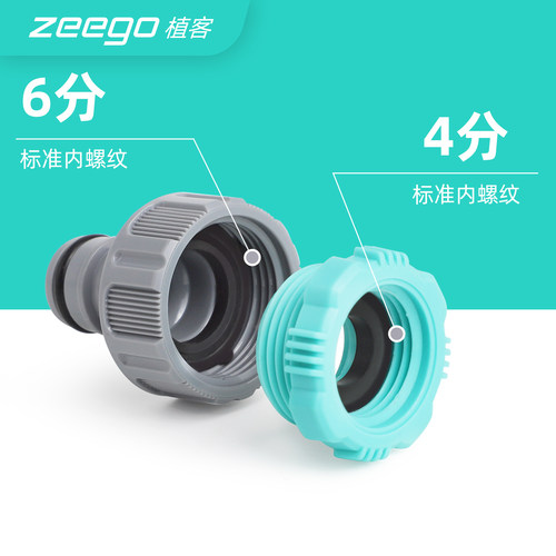 zeego植客高压洗车水枪接头9315-X3快速接头接驳4分水管4/6分标准 - 图1
