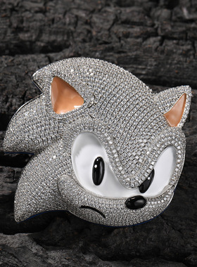 夜光刺猬索尼克嘻哈吊坠卡通