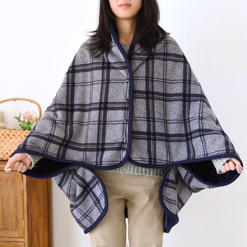 办公室午睡毯带袖扣毛毯冬季加厚盖毯披肩保暖沙发午休毯斗篷披风,淘宝优惠券,粉丝福利购,淘宝优惠卷