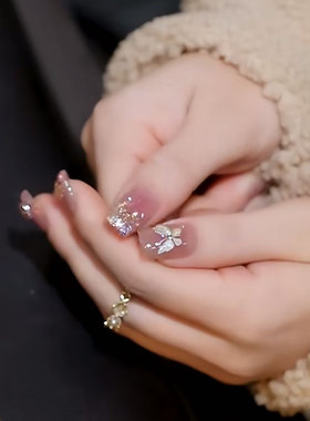 FUYU-NAIL春风爆闪蝴蝶穿戴美甲