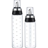 Стеклянный масляный горшок с нержавеющей стали рта соевый соус горшок с кунжутным маслом горшок с уксусной кастрюль.