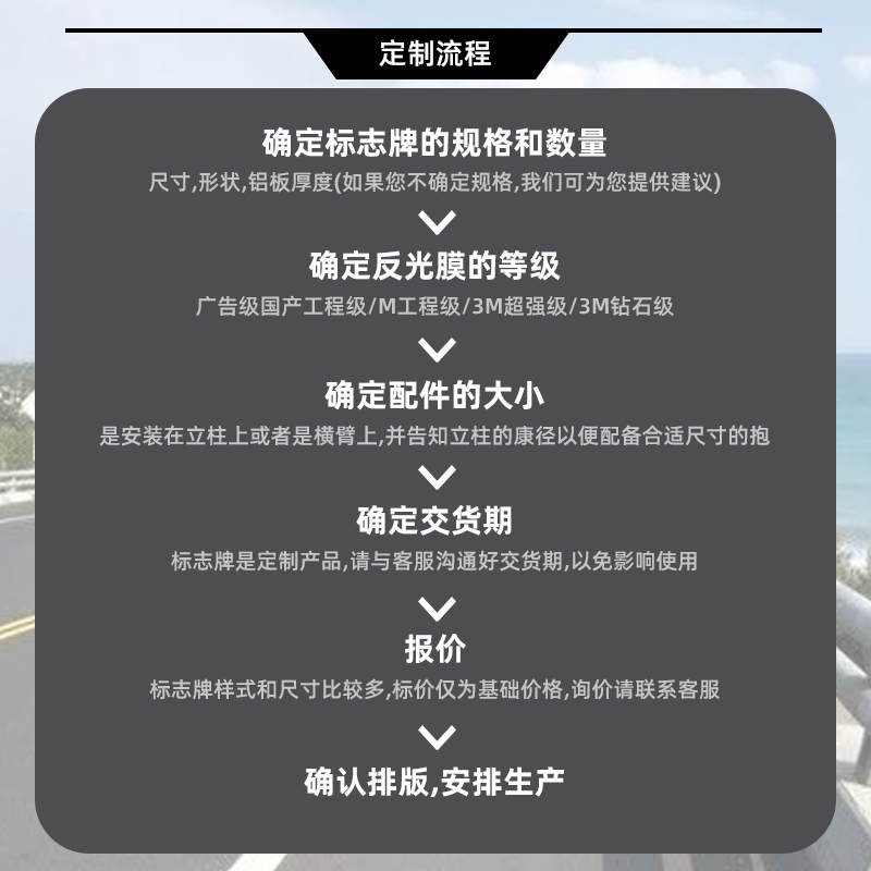 定制铝板交通标志牌道路交通指示路牌限速限高三角铝牌反光广告牌 - 图0