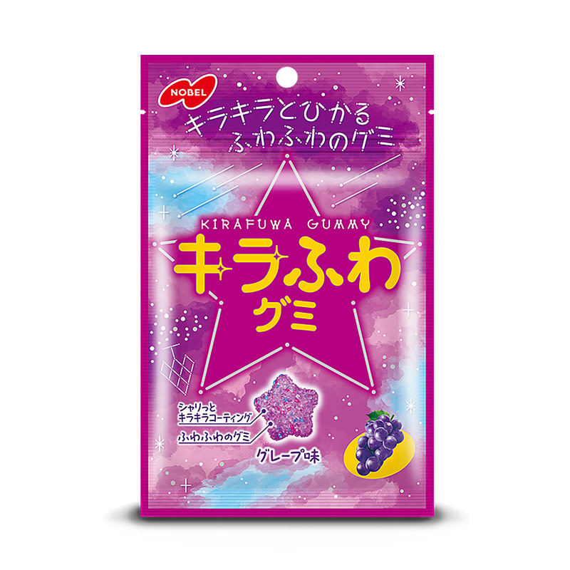日本进口零食Nobel诺贝尔星星糖葡萄味果汁软糖棉花糖爆酸甜糖果,淘宝优惠券,粉丝福利购,淘宝优惠卷