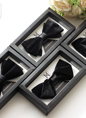 星禾纯手工定制高档金丝绒领结
