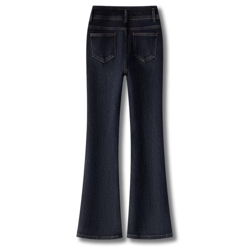 微喇复古蓝牛仔裤女秋冬季2025新款加绒高腰修身显瘦小个子喇叭裤,淘宝优惠券,粉丝福利购,淘宝优惠卷