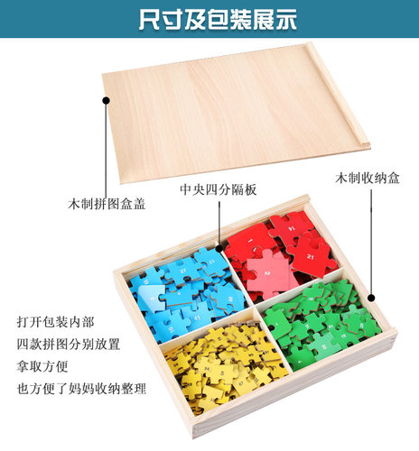 3456岁拼图挖掘机工程车男孩交通飞机工具岁早教益智玩具木制恐龙 - 图1