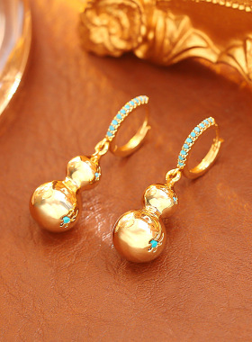 新国潮中国风葫芦福禄锁骨链