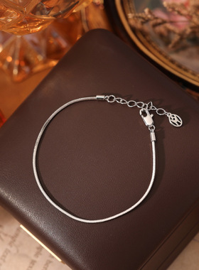 爆款精致镶钻锆石樱花手链女真金电镀时尚气质轻奢小众高级感手饰