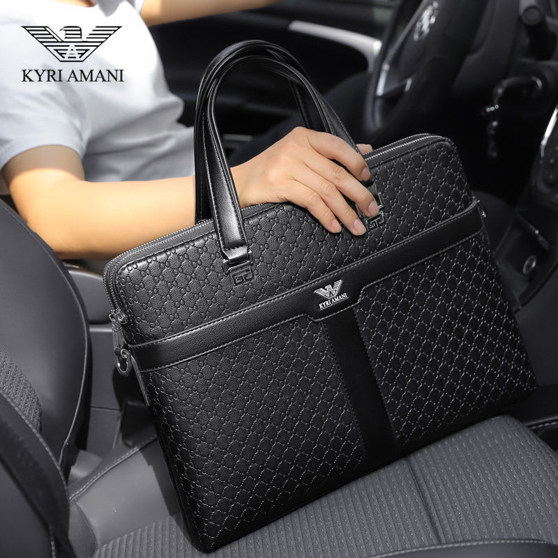 维方阿玛尼真皮公文包商务斜挎包 11年老店金冠包包铺男士包袋