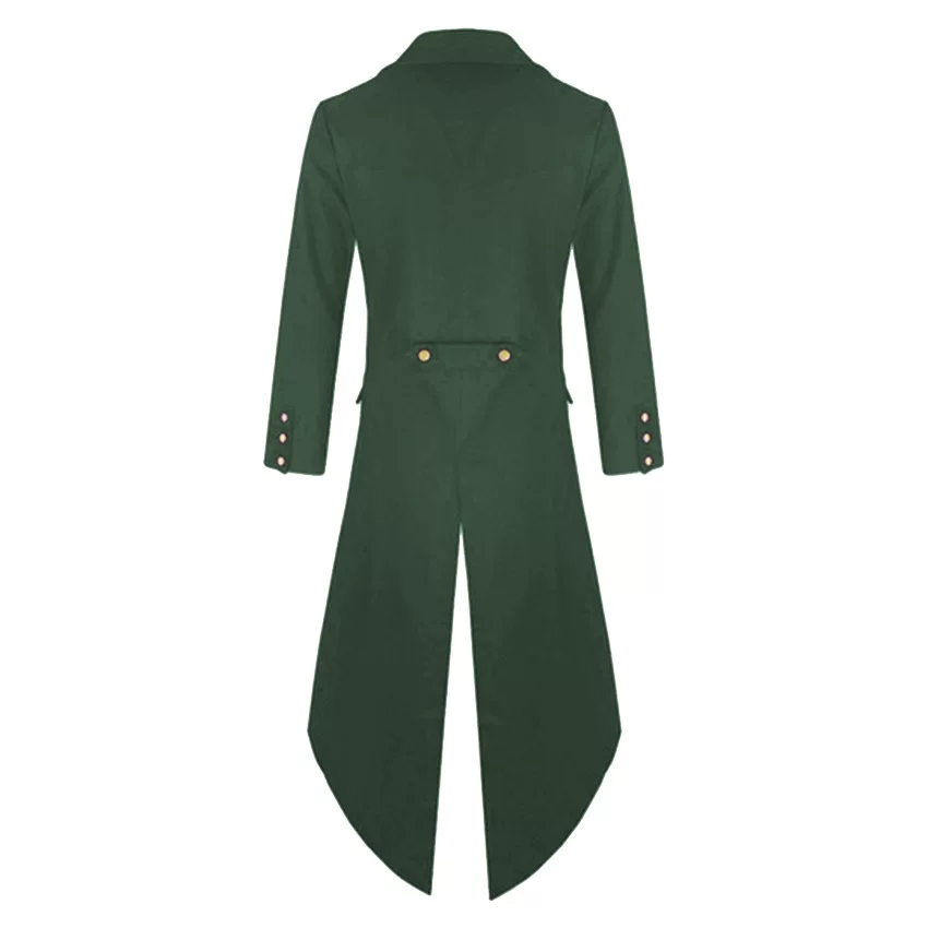 Мужское вместительное trench coat, ретро длинная куртка, европейский стиль, панк-стиль, косплей
