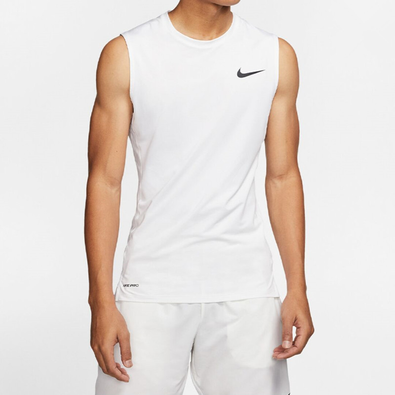 Nike/耐克健身衣新款男装夏季透气休闲运动服无袖T恤BV5601-010 - 图1