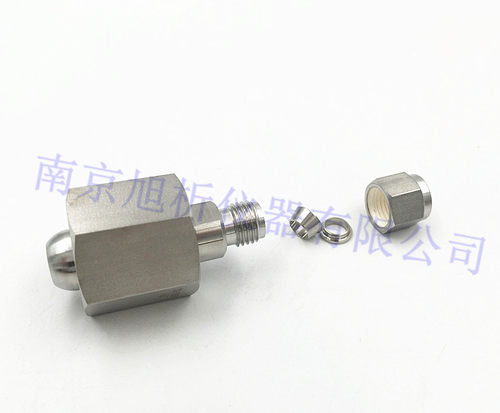316不锈钢 钢瓶气瓶转换接头 G5/8 W21.8转1/8 1/4英寸卡套 氮氢 - 图1