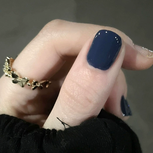 Джинсовый синий лак для ногтей, блестки для ногтей для маникюра, популярно в интернете, коллекция 2023, новый цвет