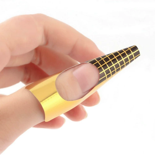 Набор маникюрных инструментов для маникюра, длинная наклейка для ногтей, 500 штук