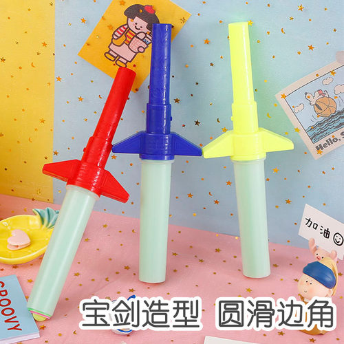 大宝剑玩具电子闪光剑发光四节伸缩剑荧光棒礼物玩具剑 - 图2
