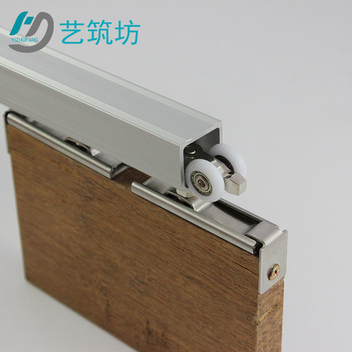 移门轨道吊轨推拉门吊滑静音实木门卫生间玻璃门折叠吊门滑轮配件 - 图3