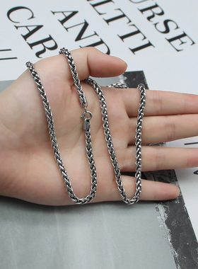 银势s925纯银饰品麻花泰银情侣