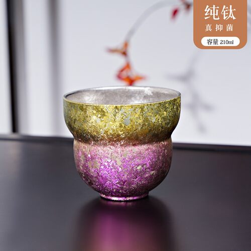 纯钛马克杯女葫芦钛杯主人杯高颜值茶杯小酒杯咖啡杯子马年钛水杯 - 图3