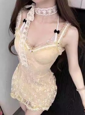 仙气日常精致花朵刺绣蕾丝花边颈带甜美时尚百搭温柔时尚气质颈链