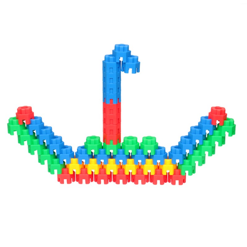 潜力长城块积木500件儿童益智趣味拼装拼搭桌面塑料拼插建构玩具 - 图3