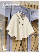 T1815 children spring autumn winter cloak baby wind-wind wool shawl male and female child double row with sleeve cap foreign air jacket