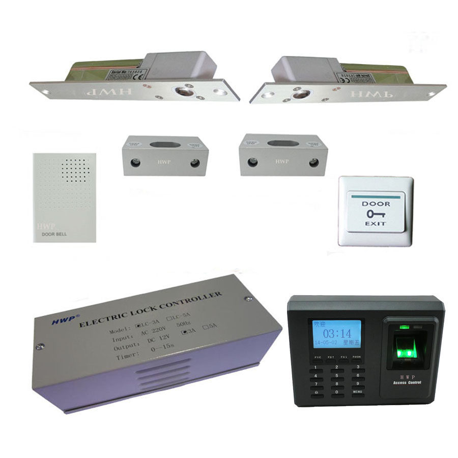 Access control HWP指纹门禁考勤系统铁门木门玻璃门办公室密码锁 - 图2