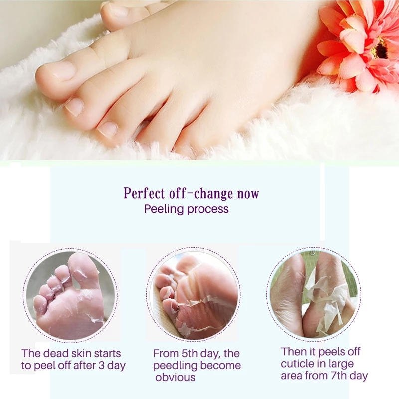 Rose foot mask Exfoliating socks 2 pairs 玫瑰足膜去死皮 - 图2