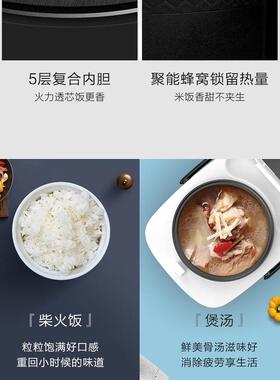 美的家用2l电饭煲小型多功能2人3
