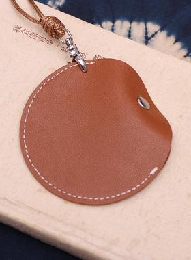 日系复古挂脖耳机包皮革配饰包