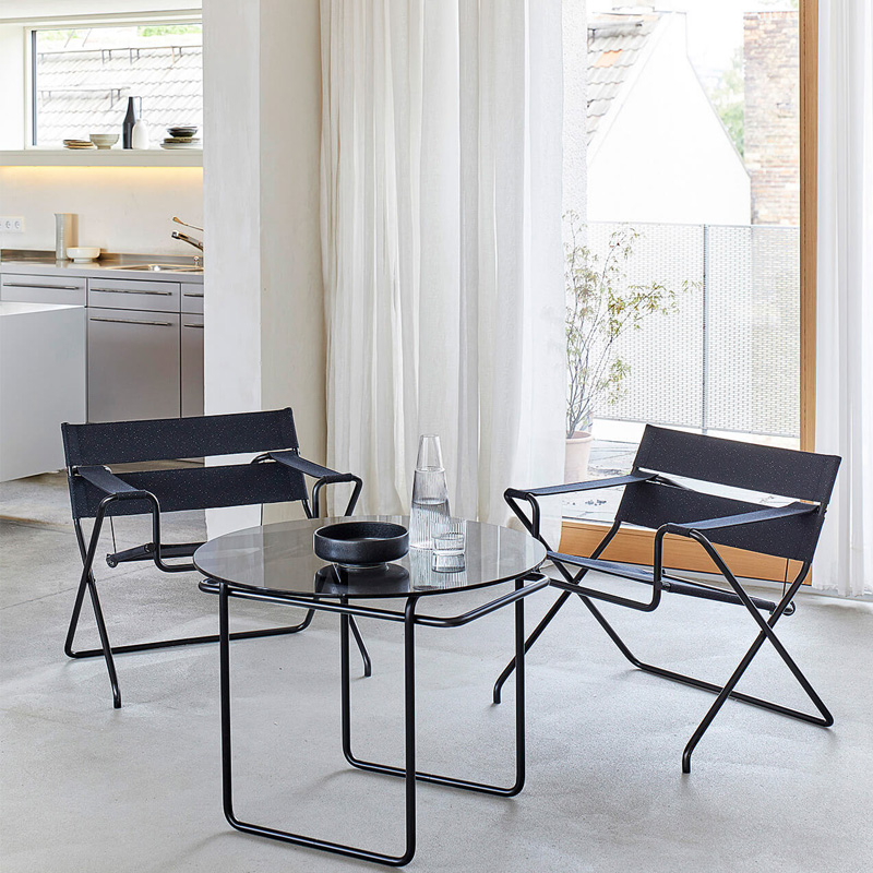 MOREDUO/简约现代沙发椅 D4 Bauhaus Folding chair 中古风休闲椅 - 图0