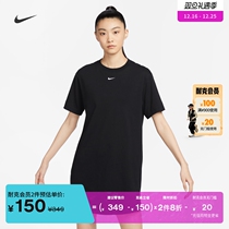 Nike Nike official woman short sleeve T-shirt with dress loose pure cotton Nike hook DV7883