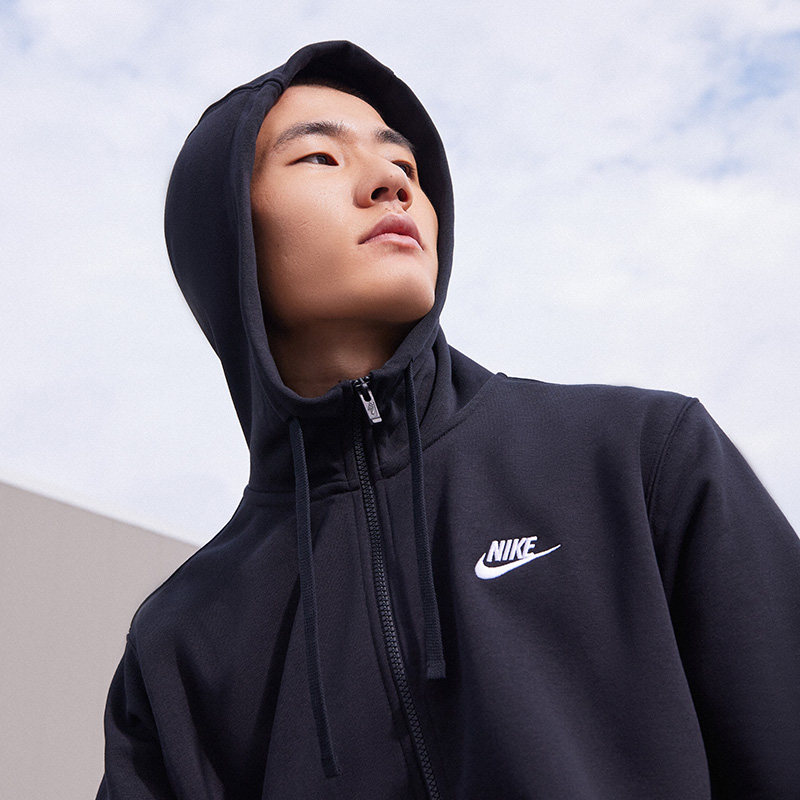 Nike耐克官方CLUB男子连帽衫卫衣法式毛圈轻便舒适柔软BV2649