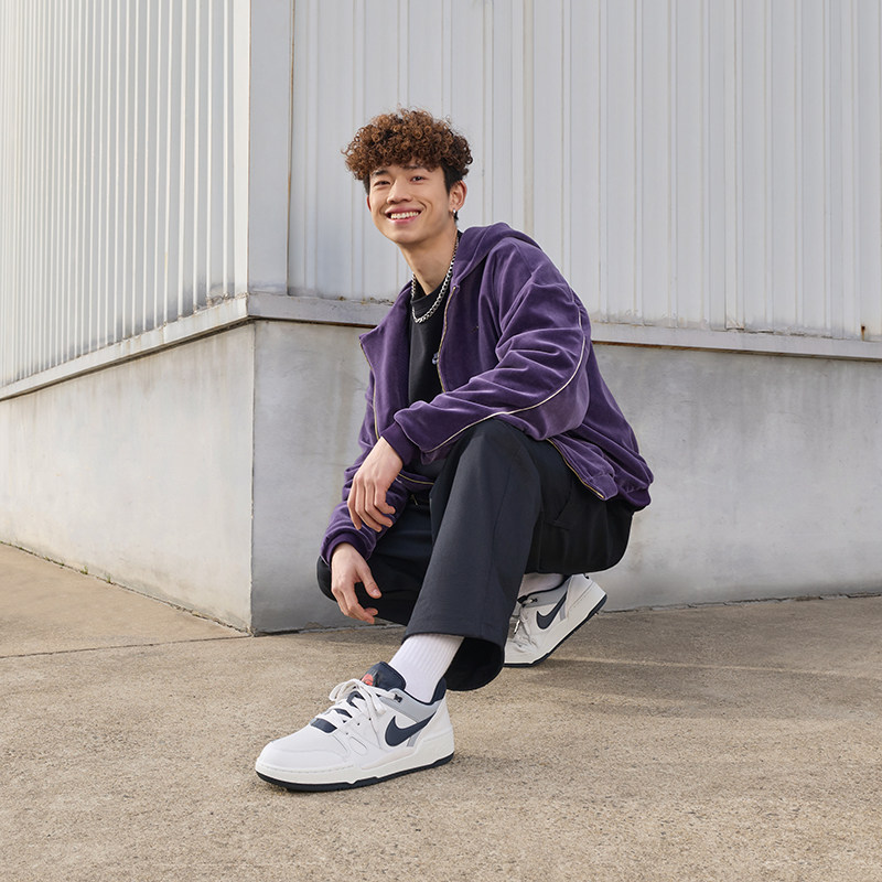 耐克男子复古低帮运动鞋经典舒适简约NIKE FULL FORCE FB1362