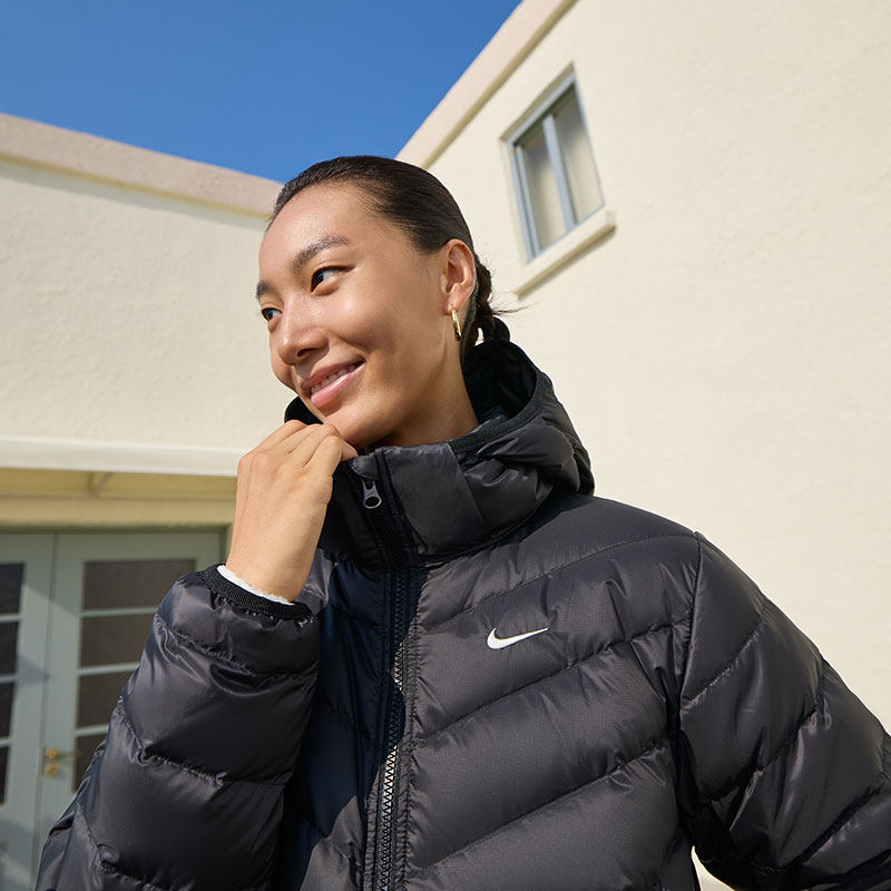 耐克女子连帽羽绒服外套冬季新款保暖梭织NIKE THERMA-FIT HV5107,淘宝优惠券,粉丝福利购,淘宝优惠卷